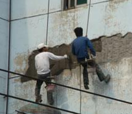 舊小區(qū)外墻修補(bǔ)工作